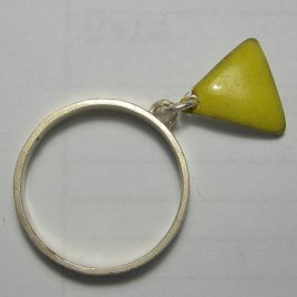 Yellow charm ring
