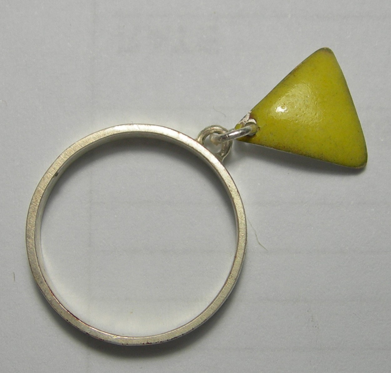 Yellow charm ring