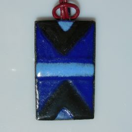 Ndebele pendant blue